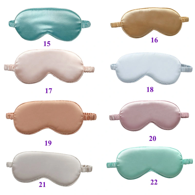 Custom Elastic Strap Imitated Silk Sleeping Eye Mask