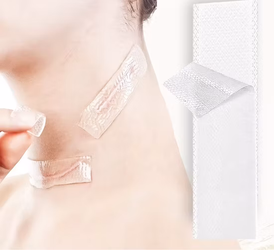 2018 Premium steriler selbstklebender medizinischer Silikonschaumverband für Fußgeschwüre, Kreuzbein, Sakralschaumverband, Entfernung von Narben und Brandwunden