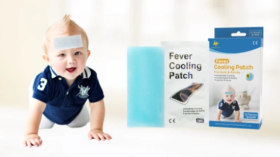 Grundlegende individuelle Anpassung an Kinderpflegeprodukte, blaues Hydrogel zur fiebersenkenden Kühlung für Babys