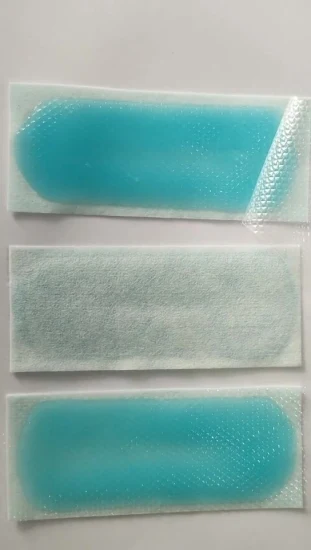 Fieberkühlendes Pflaster zur Linderung von Kopfschmerzen und Schmerzen, kühlendes Hydrogel-Fieberpflaster